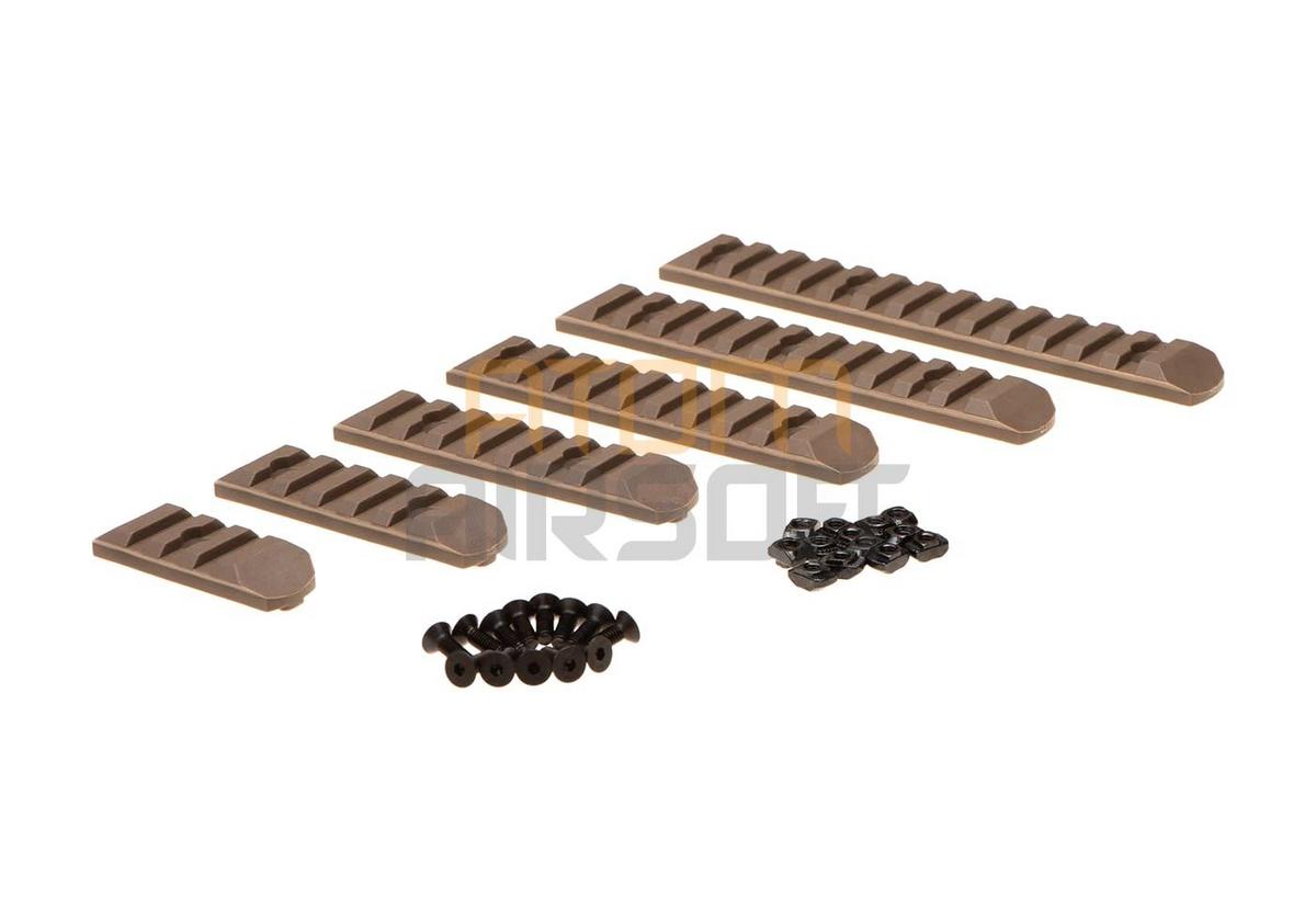 MP Keymod & M-LOK kiskopala, 6kpl - hiekka