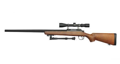 MB03EL bolt-action sniper rifle with scope and forelegs
