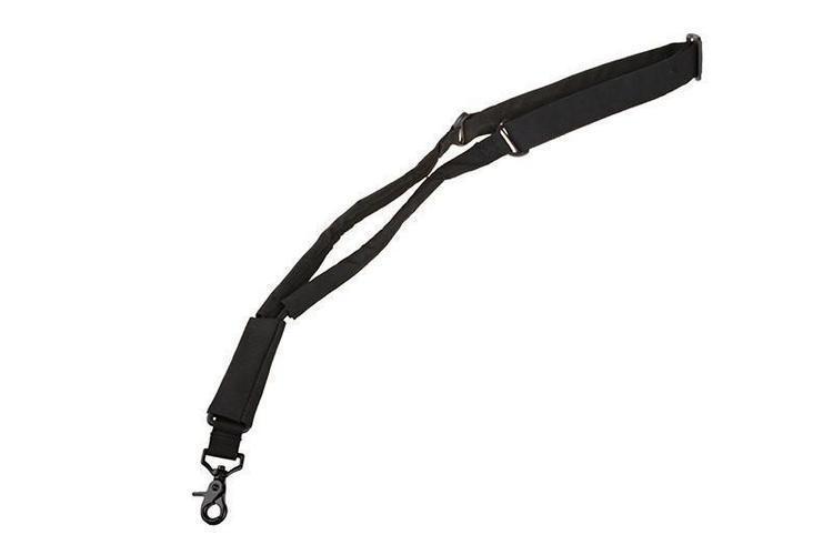 Flexible 1-point sling, nylon strap - black