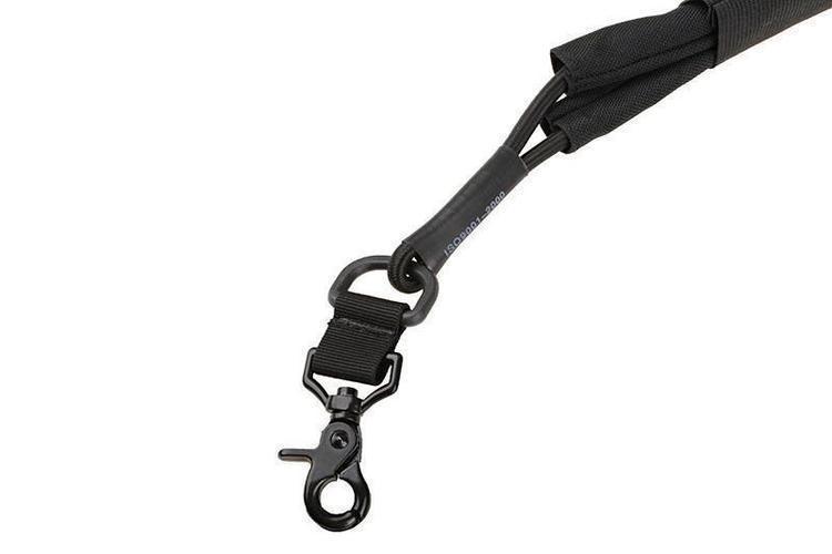 Flexible 1-point sling, nylon strap - black