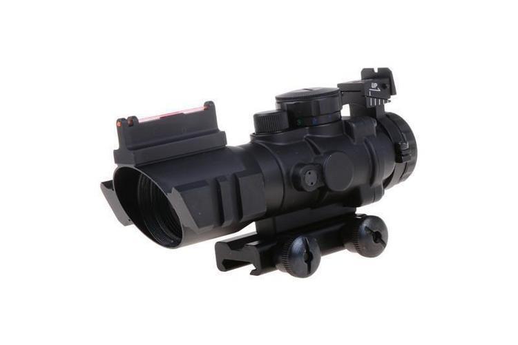 Rhino 4X32 riflescope + open sights