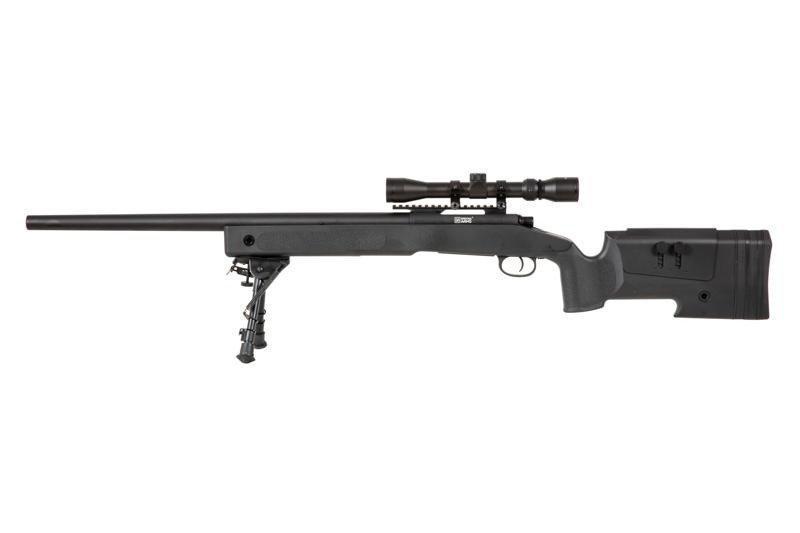 SA-S02 CORE sniper rifle with scope and forelegs - black