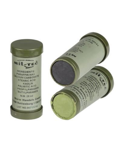 Camouflage paint, black/green