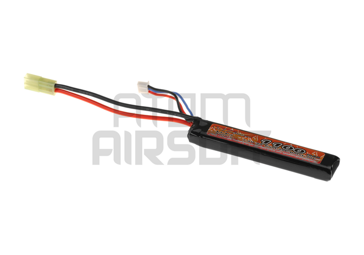7,4V 1100mAh LiPo-akku, 20C - miniliitin