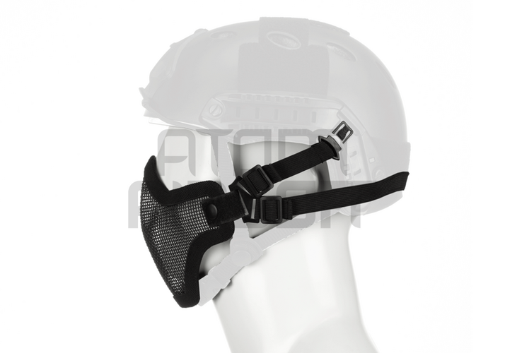 Lower face shield, for FAST helmet - black