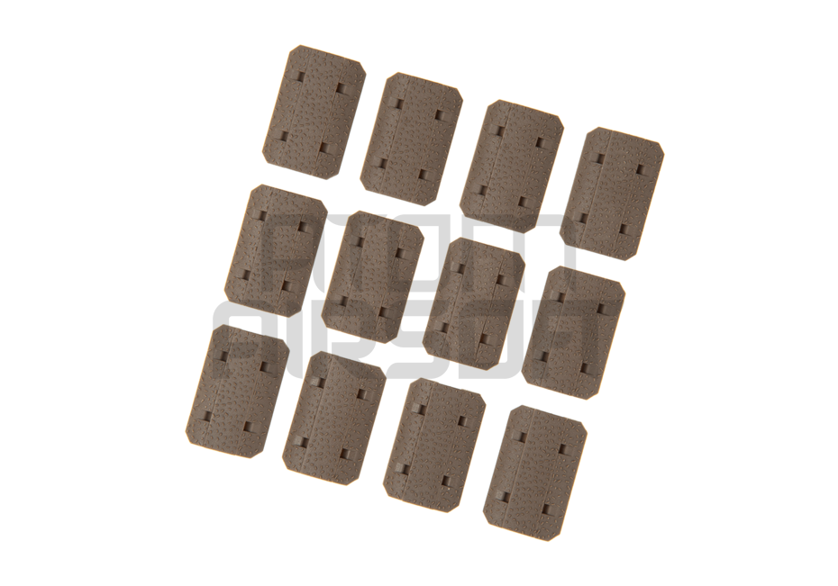 M-Lok rail protectors, 12 pcs - sand