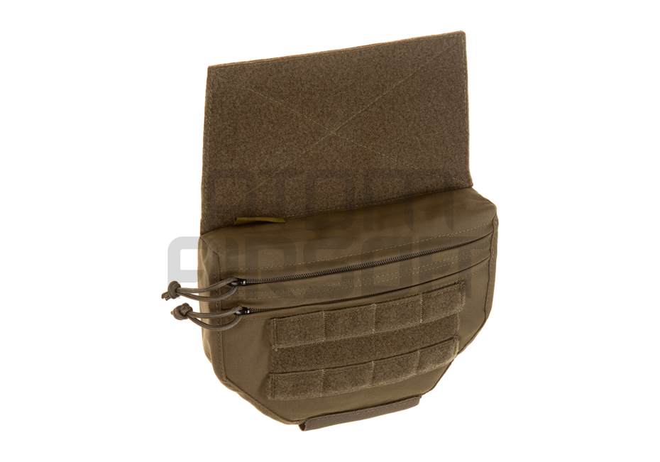 Drop down velcro utility pouch - Ranger Green