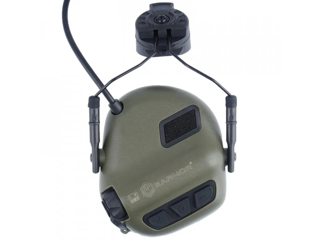 M31H PLUS active hearing protectors with ARC helmet mount - Foliage Green