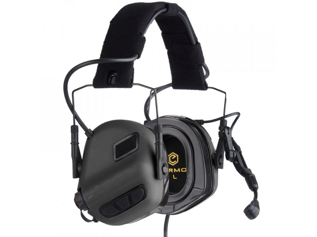 M32 Plus active hearing protectors with speech microphone - black