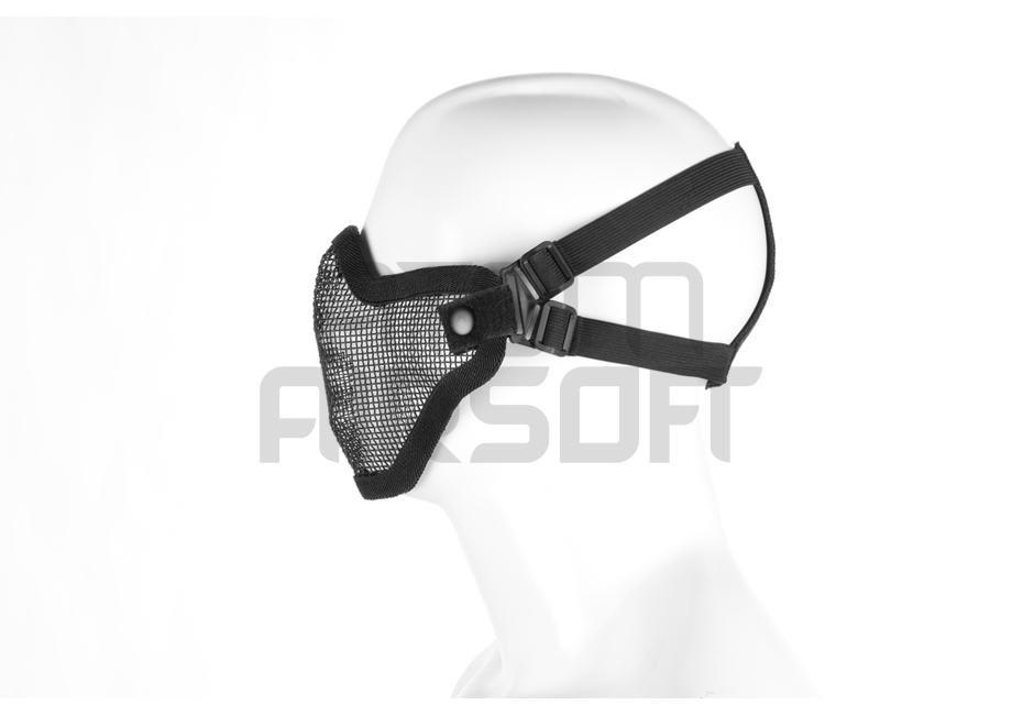 Lower face shield - black