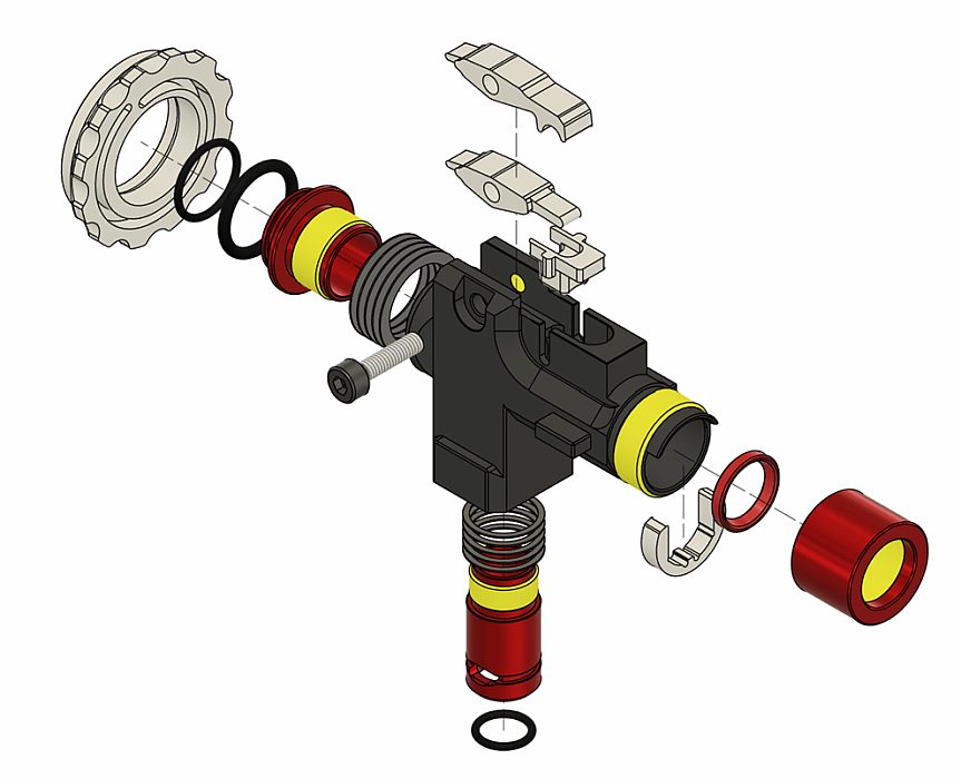 CNC-machined M4 ULTRA hop-up chamber