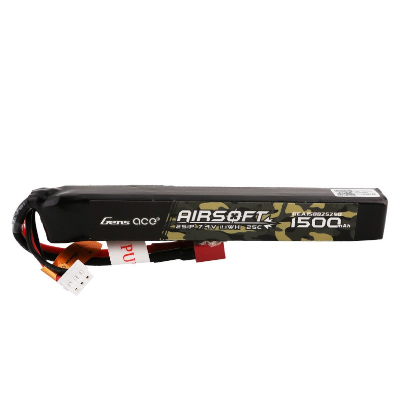 Ace LiPo battery 7.4V 1500mAh 2S/25C, T-plug/Deans