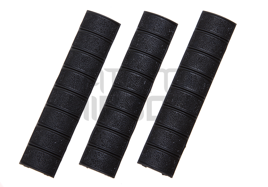 Checkered rail armor, black