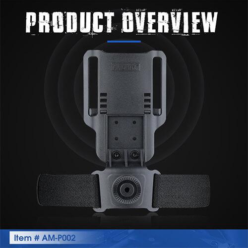 Pistol case duty drop mount