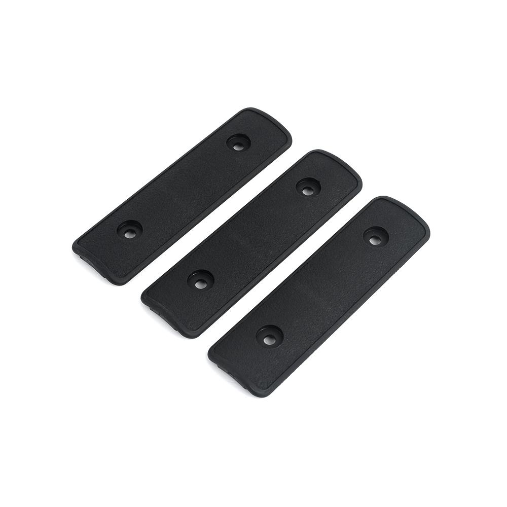 MP KeyMod & M-LOK rail cover, 3 pcs - Black
