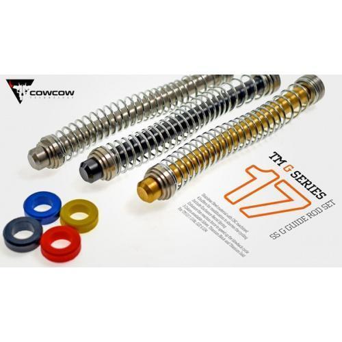 Teräksinen rekyylijousenohjain Marui Glock 17/18C/22/34 - hopea