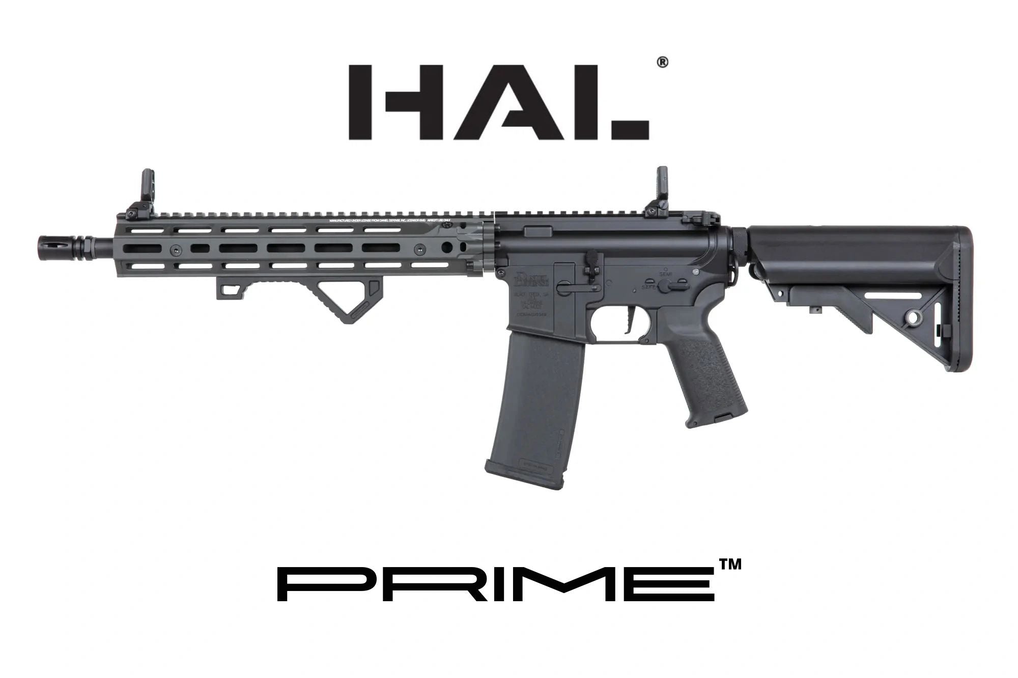 Daniel Defense® RIS III 12.5'' SA-P28 Prime™ HAL ETU harjattomalla moottorilla - Chaos Grey