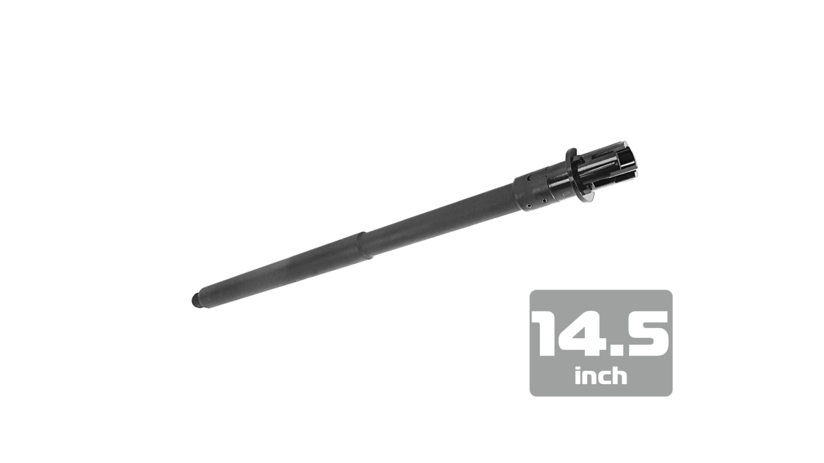 14,5" YAK metallinen ulkopiippu - musta (MA-257)