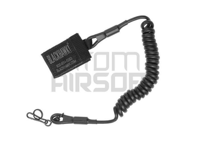 Blackhawk pistoolin varmistusnaru, lanyard with swivel – musta