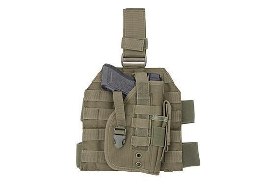 GFC Tactical MOLLE-reisipaneeli pistoolikotelolla - OD