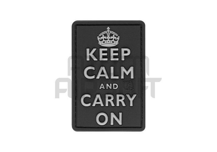 JTG "Keep Calm" 3D velcromerkki