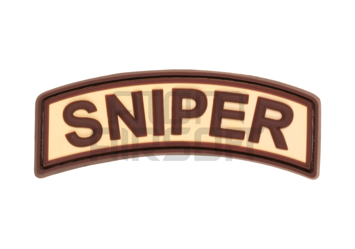 JTG "Sniper Tab" PVC velcromerkki – hiekka