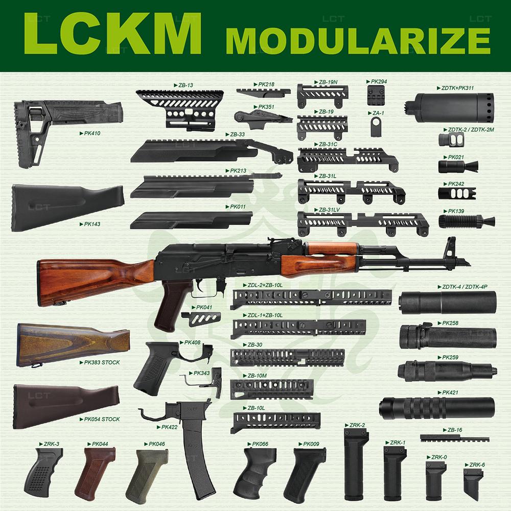 LCKM AEG electric gun, real wood