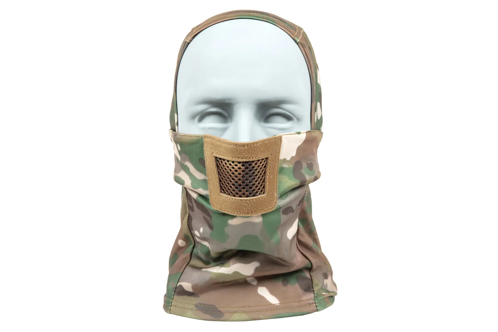 Balaclava-style lower face shield - Multicam