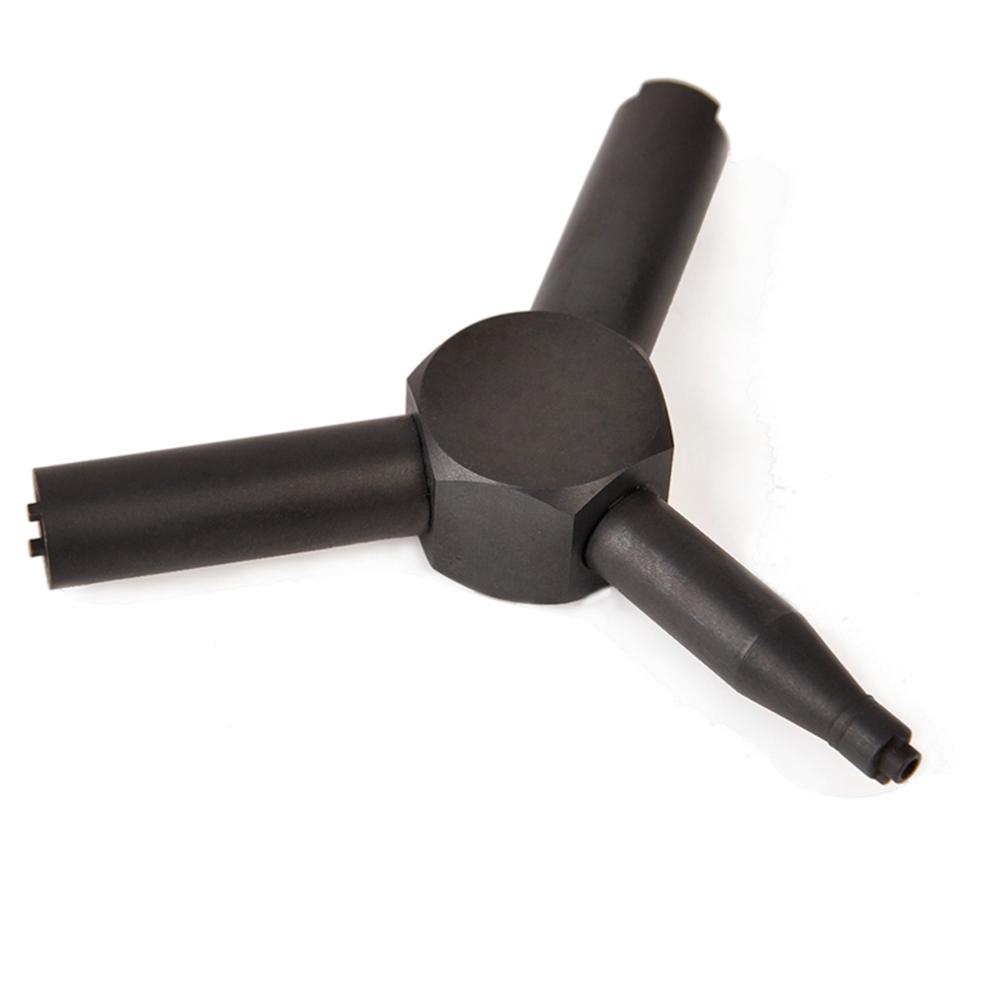 Gas operated airsoft-gun valve key