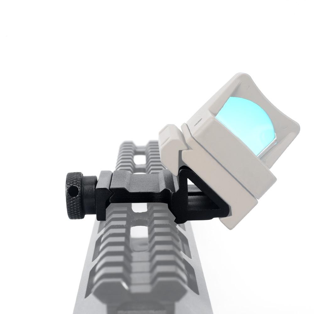 45° offset RIS/Picatinny kisko - musta