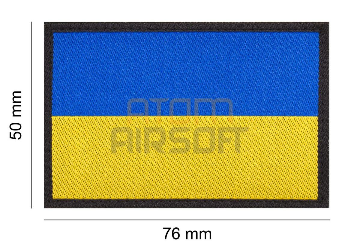 Ukrainian flag velcro patch