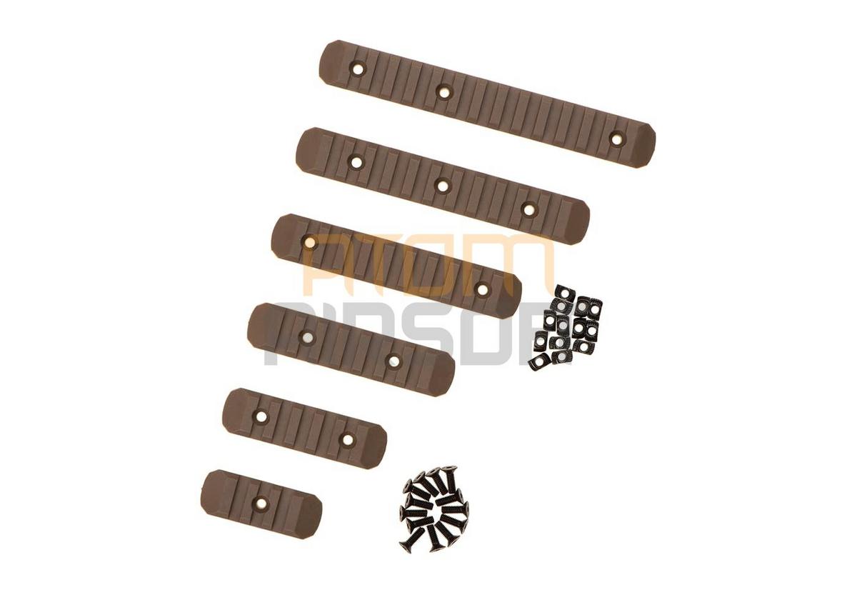 Keymod & M-LOK kiskopala, 6kpl - hiekka