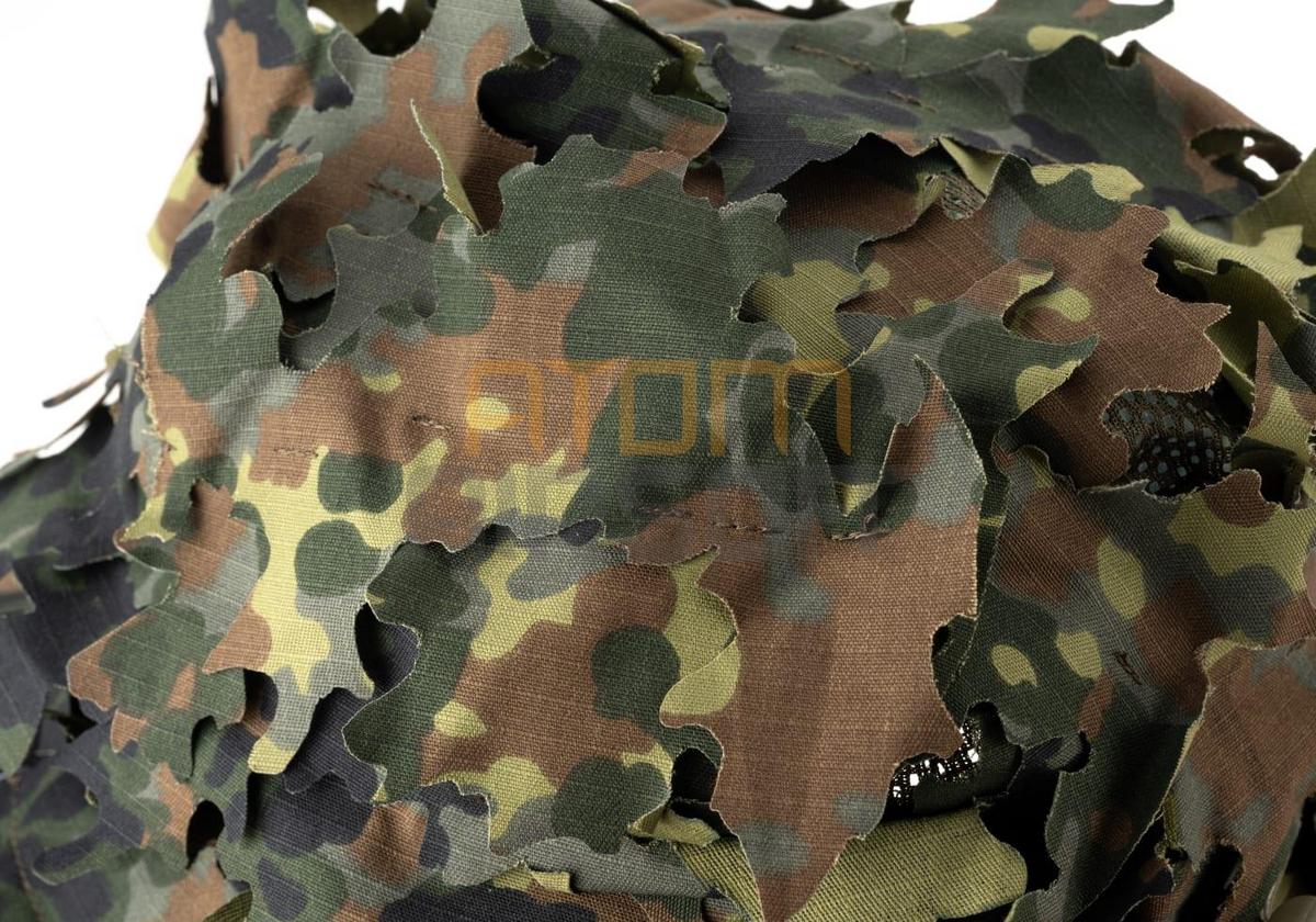 Boonie hat, with camouflage leaves - Flecktarn