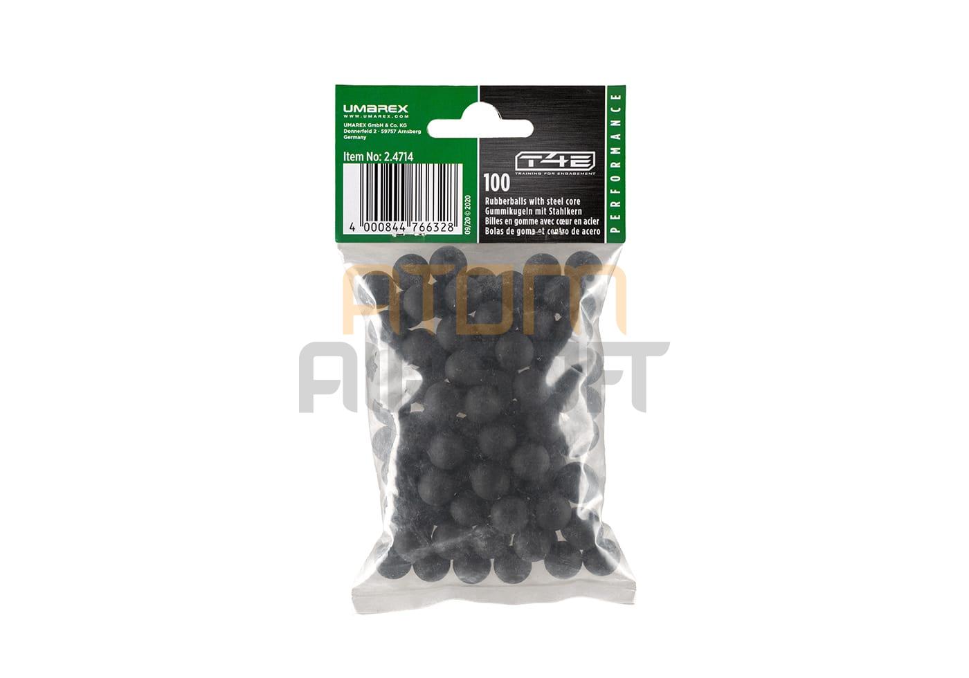 T4E RB RBI steel rubber ball .43cal, 100 pcs