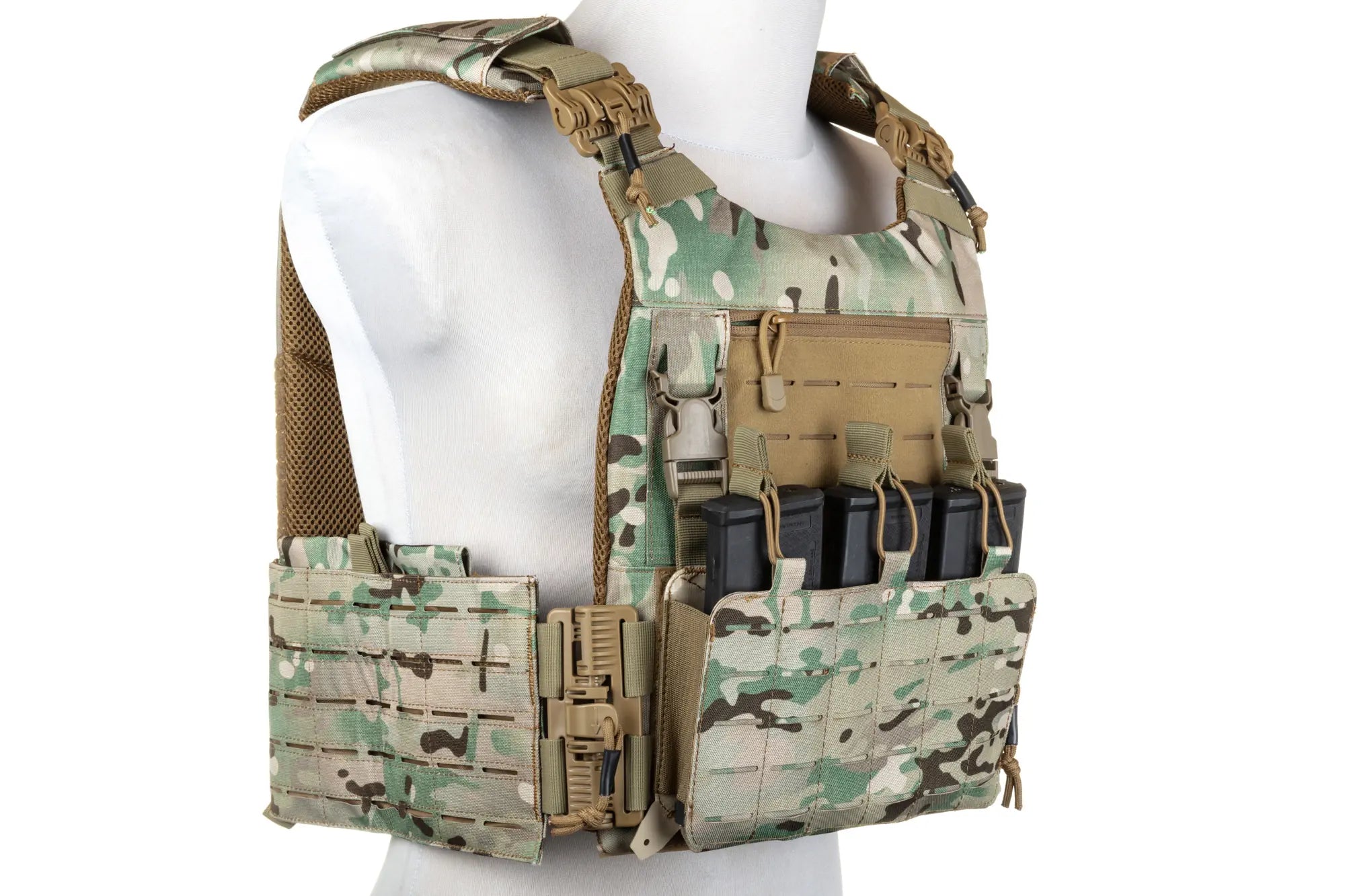 QR Plate Carrier Combat Vest - Multicam