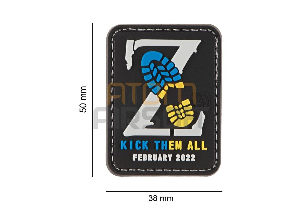 "Kick Them All Z" PVC Velcro Badge