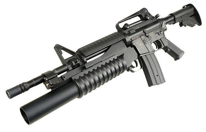 M203 Long – 3-in-1  kranaatinheitinpaketti M4/M16-sarjaan
