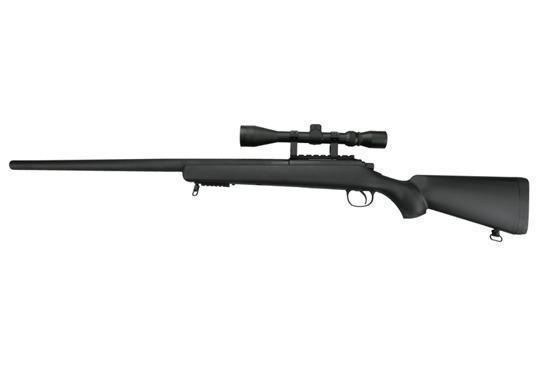 MB03C bolt-action sniper rifle with scope - black