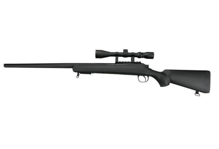 MB03C bolt-action sniper rifle with scope - black