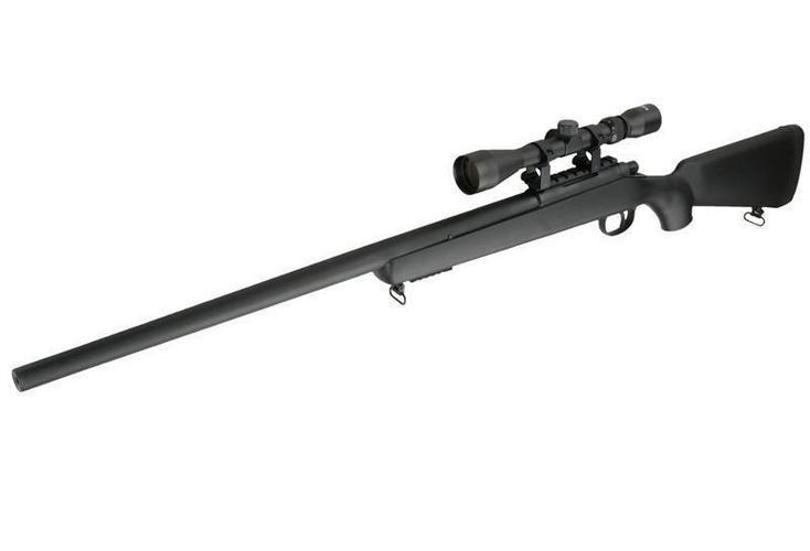 MB03C bolt-action sniper rifle with scope - black