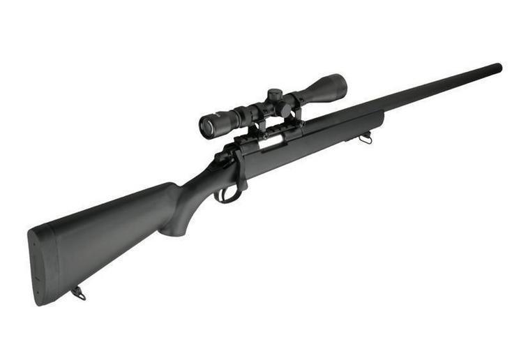 MB03C bolt-action sniper rifle with scope - black