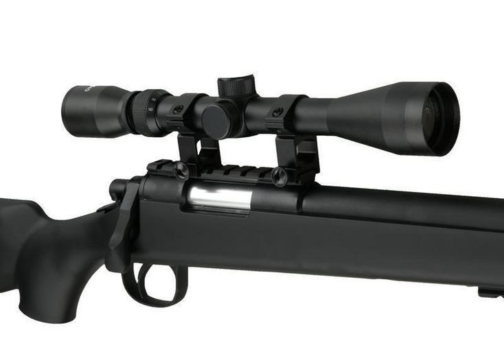 MB03C bolt-action sniper rifle with scope - black