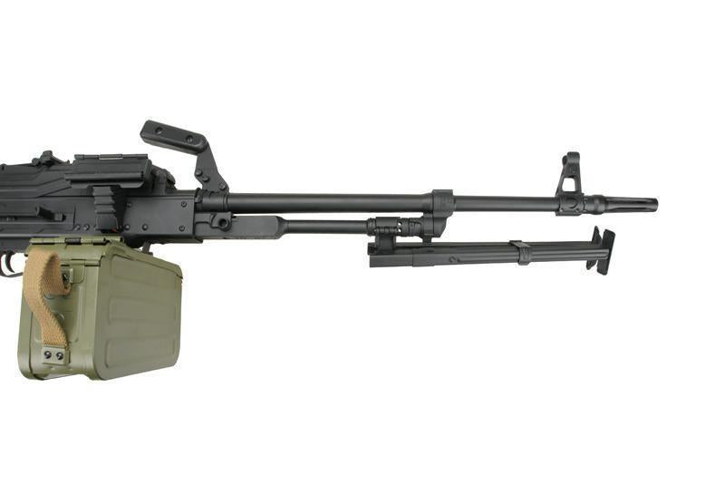 PKM machine gun with polymer parts