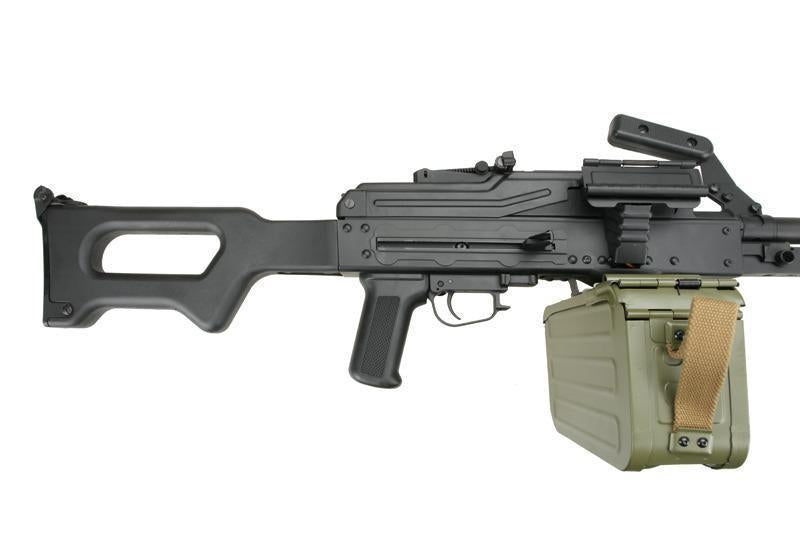PKM machine gun with polymer parts