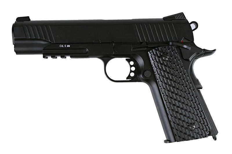 M1911 TAC CO2 GBB pistol, full metal - black