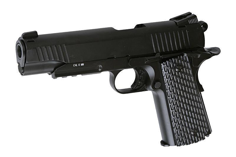 M1911 TAC CO2 GBB pistol, full metal - black