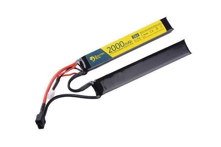 LiPo-akku 7,4V 2000mAh 15/30C T-liitin (DEANS) - 2 osainen