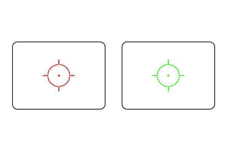 TO552 holo tyyppinen punapistetähtäin - musta