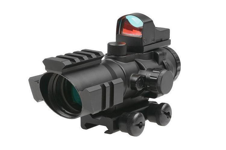 Rhino 4X32 riflescope + Micro red dot sight