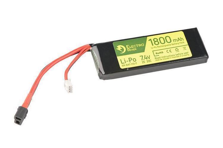 LiPo-akku 7,4V 1800mAh 20/40C T-liitin (DEANS)